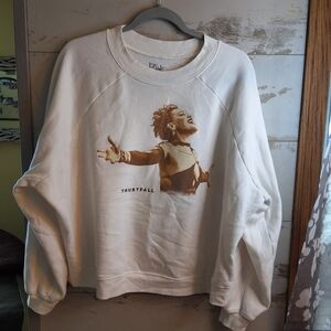 PINK  Trustfall Graphic Crewneck Sweater XL